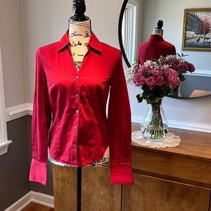 Ann Taylor stretch Cranberry dress shirt.
